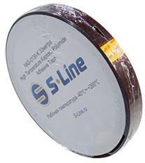 NKS-0130-K-12, 12мм 33м термоскотч полиимидный янтарный