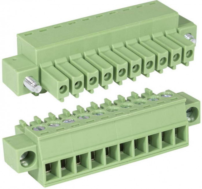 15EDGKM-3.81- 10P-14-00A(H), Разъемный клеммный блок, 10 контактов. Серия 15EDGKM-3.81