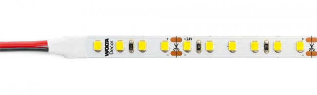 Decor Светодиодная лента SMD2835 12Вт, 3000К Теплый белый свет, 24В, защита IP20, 120 светодиодов на метр, ширина 8 мм ... Decor Светодиодная лента SMD2835 12Вт, 3000К Теплый белый свет, 24В, защита IP20, 120 светодиодов на метр, ширина 8 мм ...