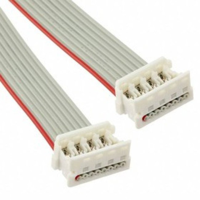 MX-92315-0810, Шлейф с разъемами, PIN: 8, 1,27мм, PicoFlex, 1,2А, луженые, 250В