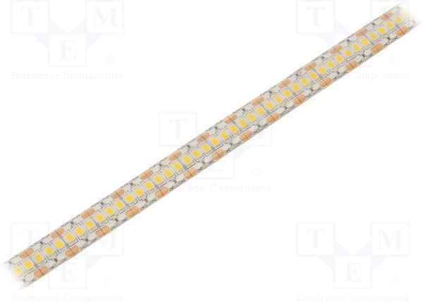 HH-S240F012-2835-12 WW WHITE PCB IP65A, Лента LED, белый теплый, 2835, 12В, LED/м: 240, 12мм, белая PCB