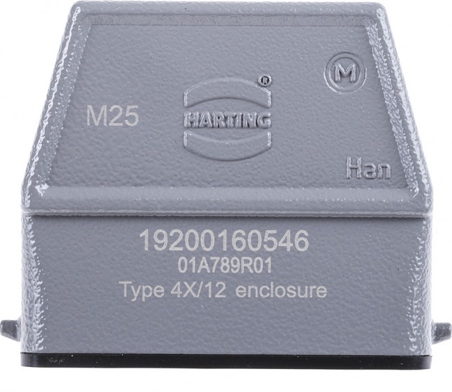 19200160546, Han A Heavy Duty Power Connector Hood, M25 Thread