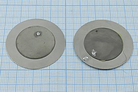 Пьезоэлектрическая диафрагма с двумя керамическими элементами и покрытием монелью, 38x0.65мм, 2-х ст