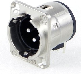 E3MRAAU, XLR Connectors QG RECEPTACLE/GOLD