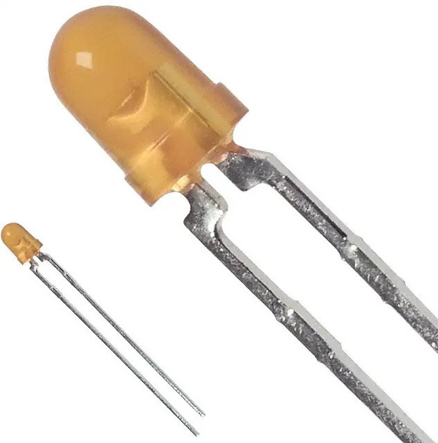 HLMP-1401, LED; 3mm; yellow; 2.2mcd; 60°; Front: convex; 1.5?2.4V