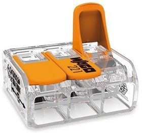 Соединительная клемма с рычажком 221-613 3-х проводная 0,5-6мм?, 450В, 41А, 3 шт. 41610