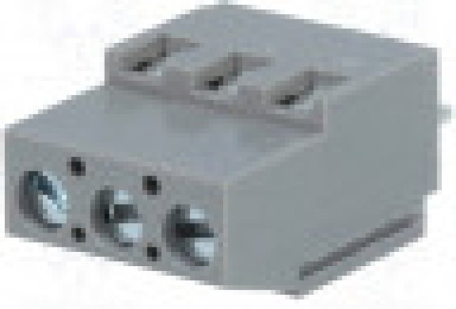 DG129-5.0-03P-11, Зажимная рейка для печатных плат, угловой 90°, 5мм, на PCB, 20А DG129-5.0-03P-11, Зажимная рейка для печатных плат, угловой 90°, 5мм, на PCB, 20А