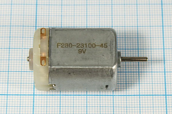 Двигатель 9В, 0,1А, левый, скорость(об/мин) 14000, размер 24,2x30,5m45, F280-23100