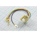 Разъем телефонный 6P4C розетка, контакты 4L, на блок/провод , 623K-80[RJ11]