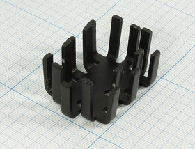 Радиатор охлаждения 54x 38x 25, B05, Al, черный, 201