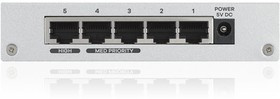 ZX-GS-105BV3-EU0101F, Коммутатор Zyxel GS-105B v3, 5 портов 1000 Мбит/с, настольный, металлический корпус