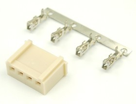 KLS1-XA1-2.50-04-H (OHU-4), Розетка кабельная с контактами 2.50мм 4pin