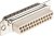 DBC25SP-NW, MHD 25 Way Cable Mount D-sub Connector Plug, 2.77mm Pitch