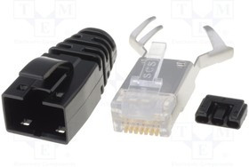 SS-39200-011, Вилка, RJ45, PIN: 8, экранированный, Конф: 8p8c, на провод