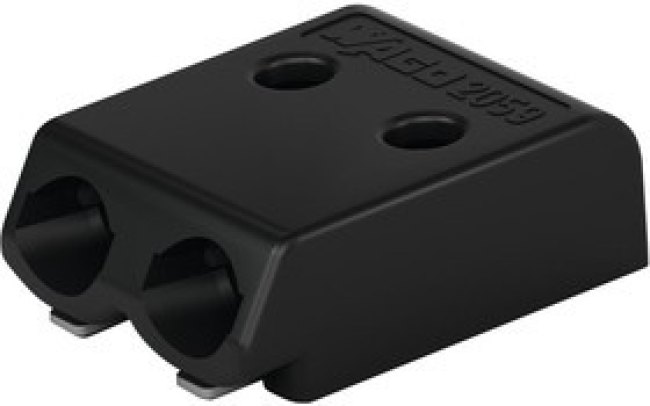 2059-322/998-403, Клеммная колодка типа провод к плате, Black, 3 мм, 2 вывод(-ов), 26 AWG, 22 AWG, 0.5 мм², Зажим