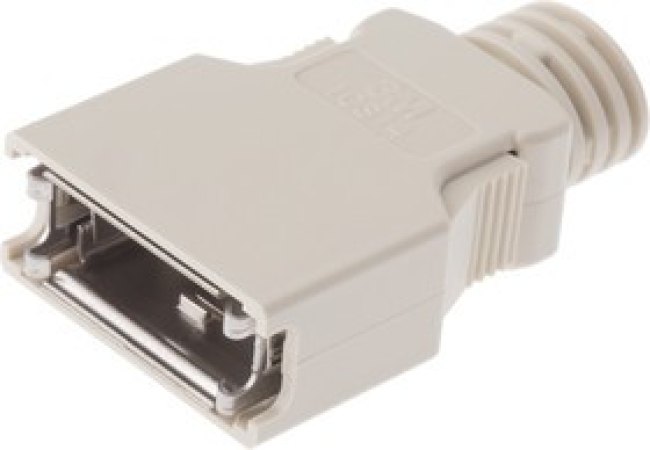 10314-3210-000, Корпус вилки, PIN: 14, экранированный, Фиксация: защелка