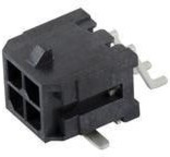 10137924-0411LF, Headers &amp; Wire Housings Minitek Power3.0 DR RA SMT HDR 4Pos Tin