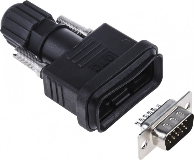 15 Way Cable Mount D-sub Connector Plug