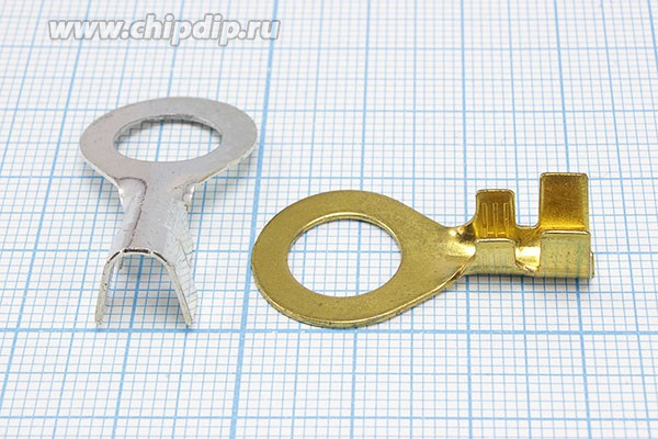 Клемма"O" d10,4, 4-8S, латунь луженая; №874 A клемма"O" d10,4\0,7\S4,0~8,0\лат луж\\\SKN10-10\