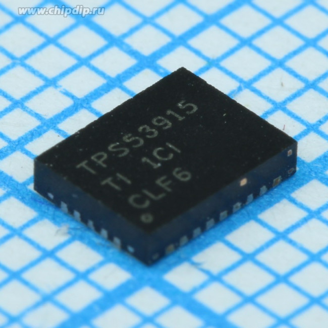 TPS53915RVER, IC: PMIC; DC/DC converter; Uin: 1.5?18VDC; 12A; VQFN28; -40?85°C