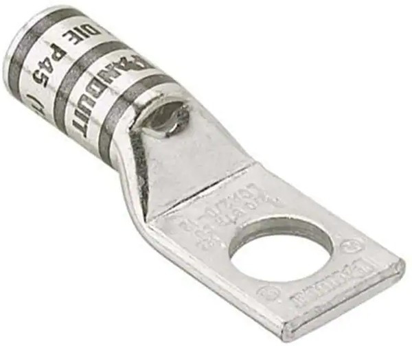 LCA1/0-14-X, TERMINAL, COMPRESSION LUG, M6, 0 AWG