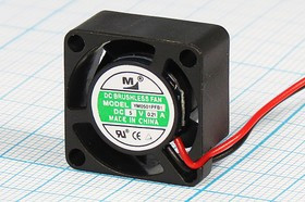 Вентилятор 20x20x10, напряжение 5В, ток 0,21А, выводы 2L, подшипник качения, YM0501PFB1 Вентилятор 20x20x10, напряжение 5В, ток 0,21А, выводы 2L, подшипник качения, YM0501PFB1