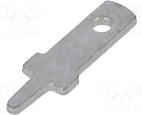 60-3071-11/0030, Наконечник: плоский, 2,8мм, 0,8мм, "папа", THT, Длина: 12,5мм