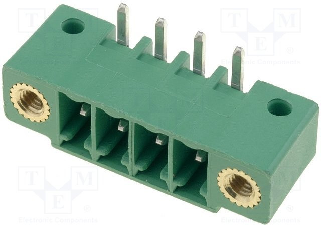 MC 1,5/ 4-GF-3,5, Разъемный клеммник, 3,5мм, Кол-во полюс: 4, угловой 90°, гнездо MC 1,5/ 4-GF-3,5, Разъемный клеммник, 3,5мм, Кол-во полюс: 4, угловой 90°, гнездо
