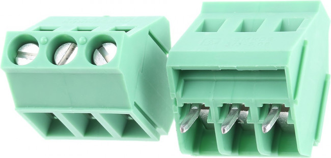 1713736, Fixed Terminal Blocks 3P 5.08mm 35DEG 1713736, Fixed Terminal Blocks 3P 5.08mm 35DEG