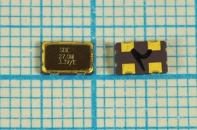 Кварцевый генератор 27МГц 3.3В,HCMOS/TTL в корпусе SMD 5x3.2мм , гк 27000 \\SMD05032C4\T/ CM\3,3В\SO