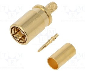 J01161A0691, Вилка SMB "мама" прямой 50Ом обжим провод тефлон