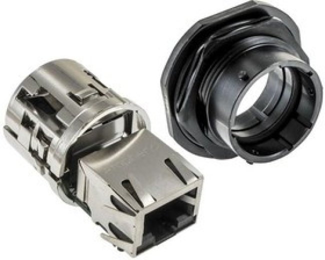 RJF71ZN, Modular Connectors / Ethernet Connectors Jam Nut receptacle Female RJ45 term RJF71ZN, Modular Connectors / Ethernet Connectors Jam Nut receptacle Female RJ45 term