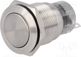 V19-21-S, Переключатель: антивандальный, Пол: 2, SPDT, 0,5A/220ВAC, 1A/24ВDC