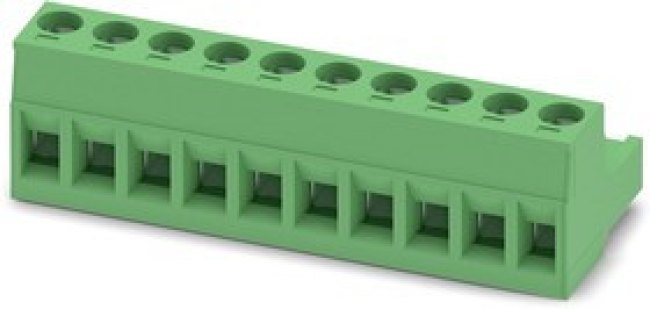 Socket header, 10 pole, pitch 5.08 mm, straight, green, 1757093 Socket header, 10 pole, pitch 5.08 mm, straight, green, 1757093