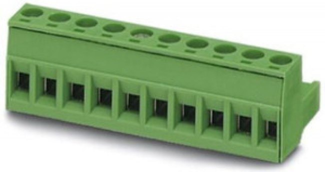 Socket header, 10 pole, pitch 5.08 mm, straight, green, 1757093 Socket header, 10 pole, pitch 5.08 mm, straight, green, 1757093