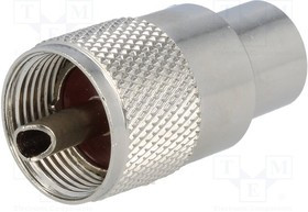 UHF-014, Вилка UHF (PL-259) "папа" прямой RG11 провод