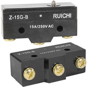 Z-15G-B, Микропереключатель , ON-(ON) 3P, 15 A, 250 В