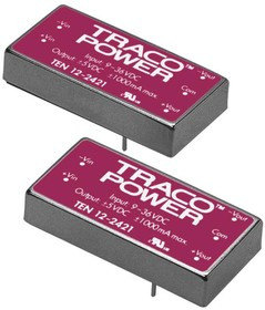 TEN 12-2411, DC/DC преобразователь, 12Вт, вход 9-36В, выход 5В/2А TEN 12-2411, DC/DC преобразователь, 12Вт, вход 9-36В, выход 5В/2А