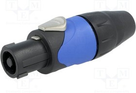 SP-4-F, Вилка, для громкоговорителей, "мама", PIN: 4, на провод, 30А, 133В