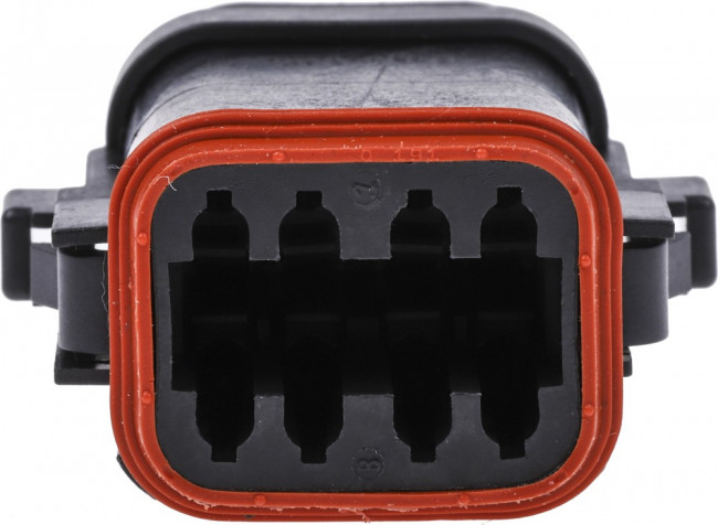 DT068SA-CE12, Корпус разъема, тонкие стенки, черный, Серия DT, Штекер, 8 вывод(-ов) DT068SA-CE12, Корпус разъема, тонкие стенки, черный, Серия DT, Штекер, 8 вывод(-ов)