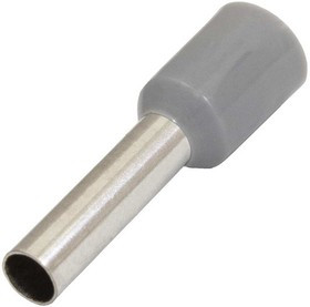 DN04012 gray (2.8x12mm), Наконечник втулочный изолированный DN04012, 2.8x12 мм, 4.0 мм?, серый
