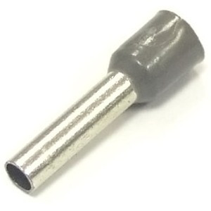 DN04012 gray (2.8x12mm), Наконечник втулочный изолированный DN04012, 2.8x12 мм, 4.0 мм?, серый
