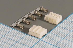 Гнездо питания HB, 4 контакта, шаг 2.0, на кабель, HB-04 конт[21]; №9714 гн пит HB\1x 4\P2,0\каб\\HB-04 конт[21]