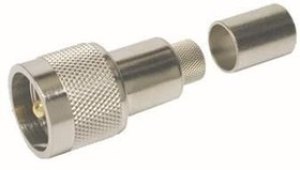 EZ-400-UM, RF Connectors / Coaxial Connectors UHF male (plug) crimp connector/non-solder pin EZ-400-UM, RF Connectors / Coaxial Connectors UHF male (plug) crimp connector/non-solder pin