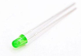 L-132XGD, 2.5 V Green LED 3mm Through Hole, L-132XGD