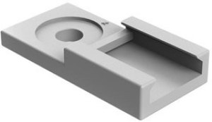 AT11-026-0205, Heavy Duty Power Connectors Mounting Clip 12 way, plastic grey