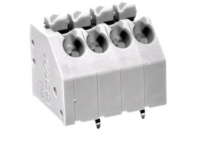 250-206, 6-конт.колодка для печ. плат, шаг 3,5 мм, наж. кнопка