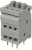 TBL009V-254-03GY-2GY, Fixed Terminal Blocks Terminal block, screwless, 2.54, Vertical, 3, Gray w Gray Button