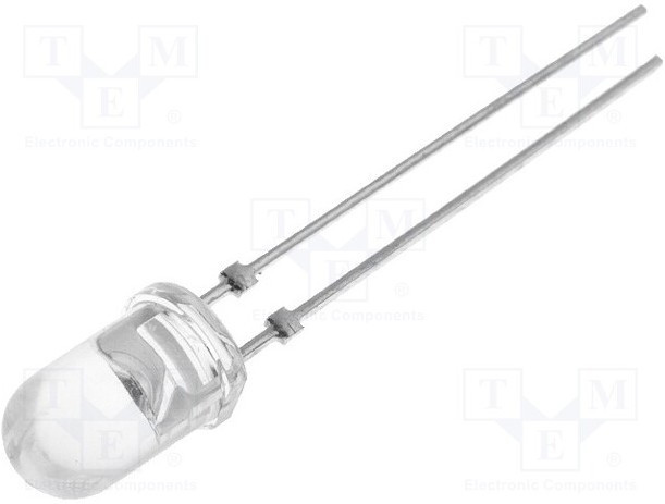 TSHA5202, ИК-передатчик, 5мм, 875нм, прозрачная, 210мВт, 12°, THT