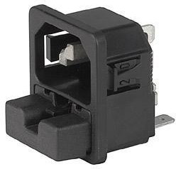 6220.5225, AC Power Entry Modules Appliance Inlet 65C W. 2P